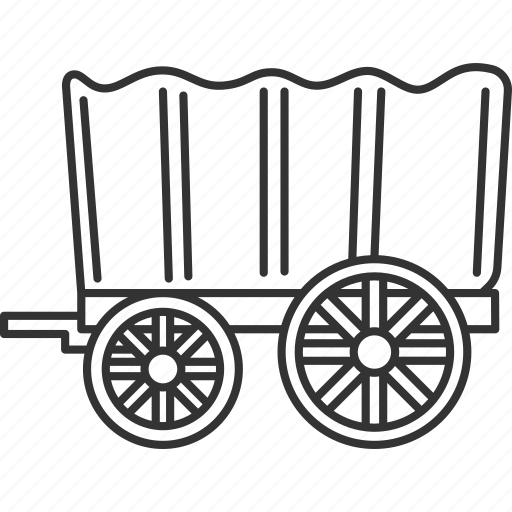 Conestoga, wagon, pioneer, countryside, carriage icon - Download on Iconfinder