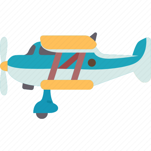 Biplane, aircraft, propeller, aviation, transportation icon - Download on Iconfinder