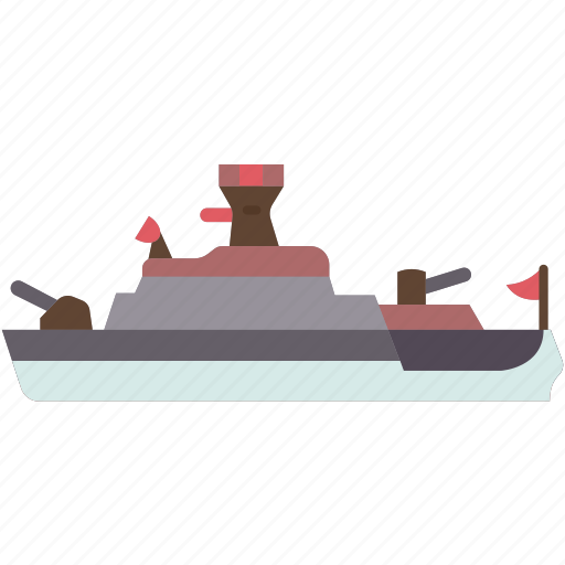 Warship, military, war, navy, marine icon - Download on Iconfinder