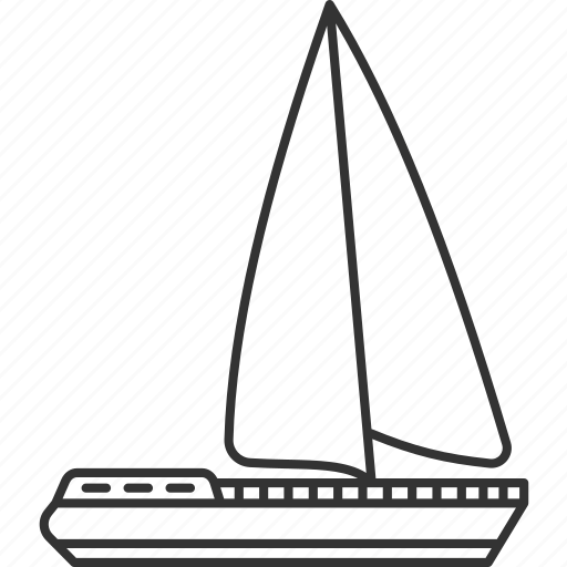 Sailboat, boat, nautical, ocean, journey icon - Download on Iconfinder