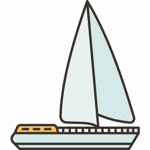 Sailboat, boat, nautical, ocean, journey icon - Download on Iconfinder
