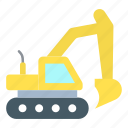 bulldozer, construction, machinery, excavator