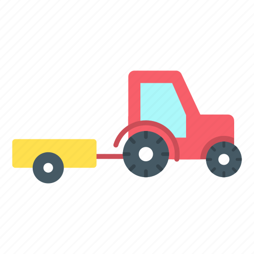 Trailer, tractor, transport, vehicle icon - Download on Iconfinder