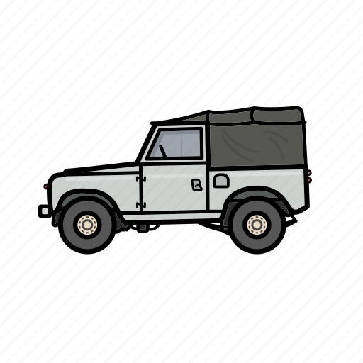 Defender, land rover, 4x4, truck, offroad, vehicle, transport icon - Download on Iconfinder
