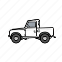4x4, offroad, land rover, defender, truck, transport