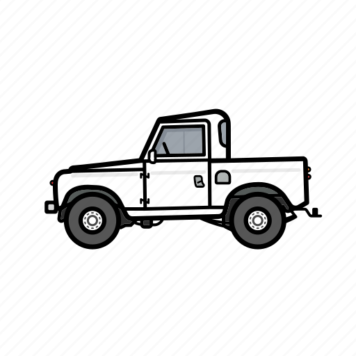 4x4, offroad, land rover, defender, truck, transport icon - Download on Iconfinder