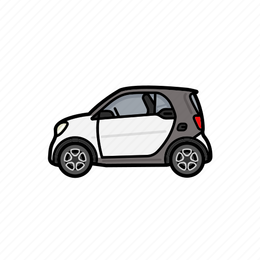 Smart, fortwo, car, vehicle, transportation, automobile, transport icon - Download on Iconfinder