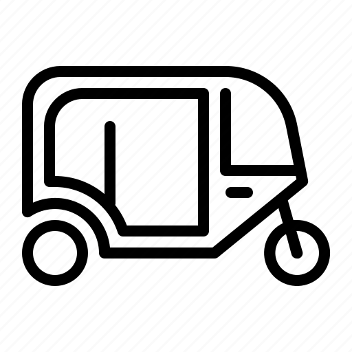 Automatic, rickshaw, transportation, vehicles icon - Download on Iconfinder