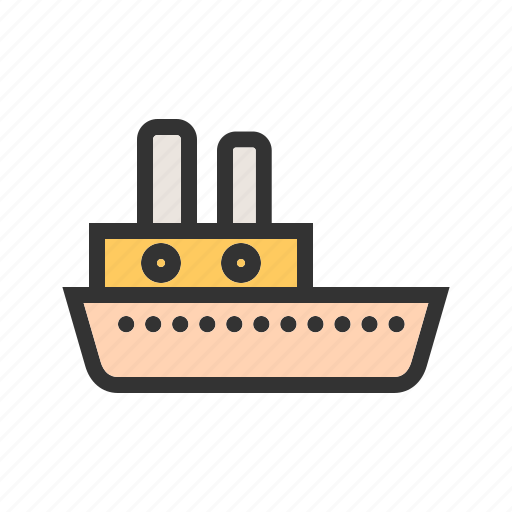 Boat, lake, old, steam, steamboat, steamship, water icon - Download on Iconfinder