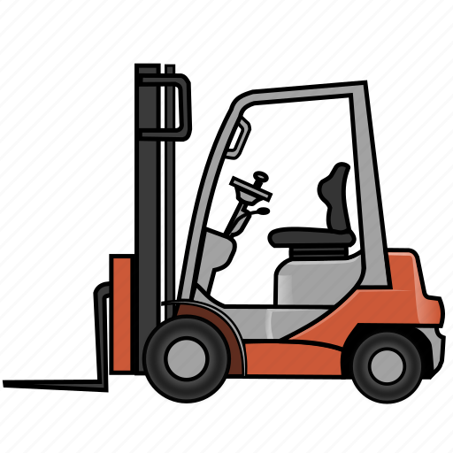 Cargo, fork truck, forklift, lift truck, logistics, shipping, truck icon - Download on Iconfinder