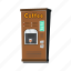 vending, coffee, machine, flat, icon, technology, service, equipment, automated 