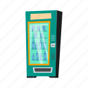 beverage, vending, machine, flat, icon, technology, service, equipment, automated