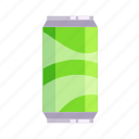 can, carbonated, drink, water, flat, icon, food, package, vending, 0