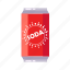 can, carbonated, drink, water, flat, icon, food, package, vending 