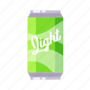 can, carbonated, drink, water, flat, icon, food, package, vending