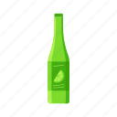 lime, bottle, water, flat, icon, vending, products, plastic, package