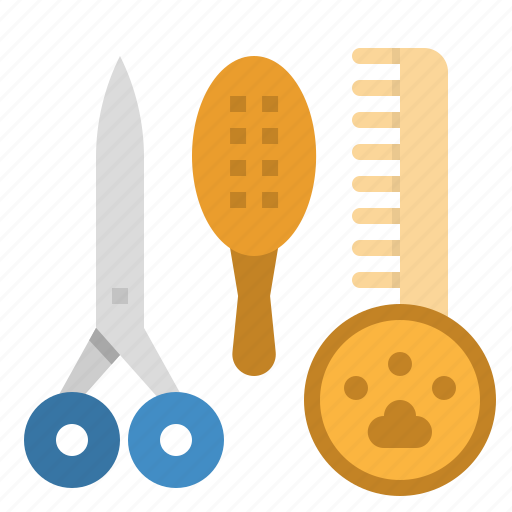 Beauty, brush, hair, salon, tool icon