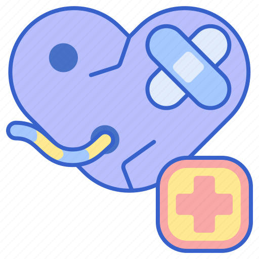 Heartworm, heartworm treatment, treatment icon - Download on Iconfinder
