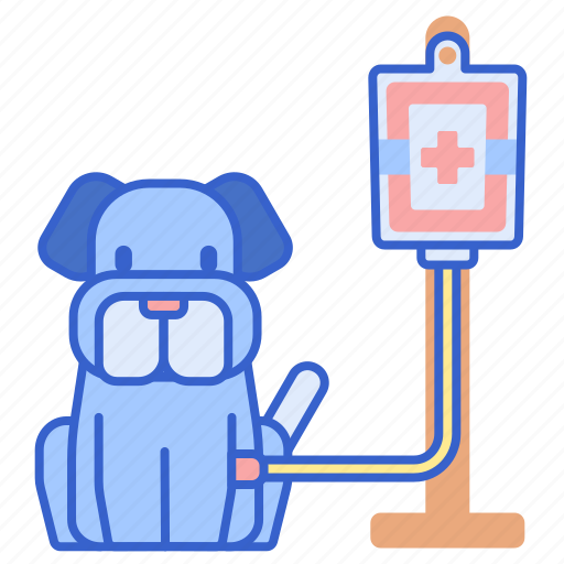 Drip, intravenous, intravenous therapy, iv, iv drip, iv pole, sick dog icon - Download on Iconfinder