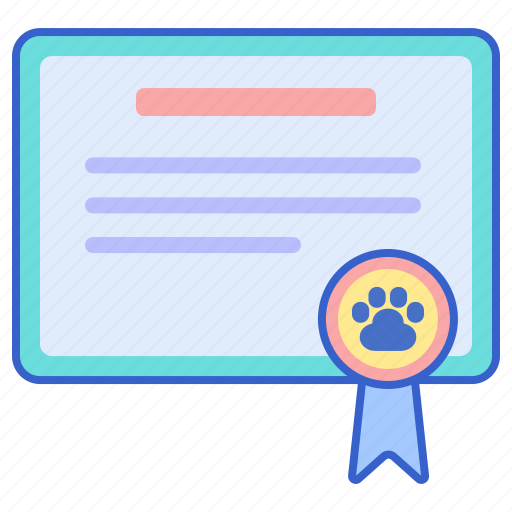 Certificate, veterinary, vet certificate, veterinary degree icon - Download on Iconfinder