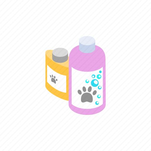 Animal, blog, conditioner, isometric, pet, shampoo, soap icon - Download on Iconfinder