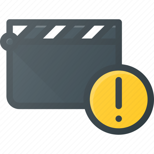 Attention, clapper, clip, cut, movie icon - Download on Iconfinder
