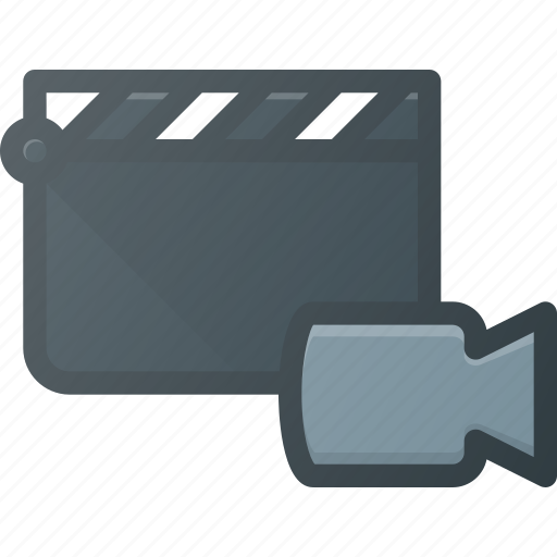 Camera, clapper, clip, cut, movie, video icon - Download on Iconfinder
