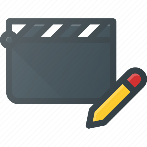Clapper, clip, cut, edit, movie icon - Download on Iconfinder