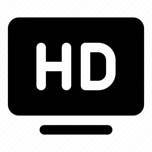 Hd, film, video, resolution, television, multimedia, tv icon - Download on Iconfinder