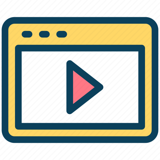 Video, content, media, play, website, streaming icon - Download on Iconfinder