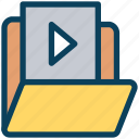 video, content, media, play, folder, file