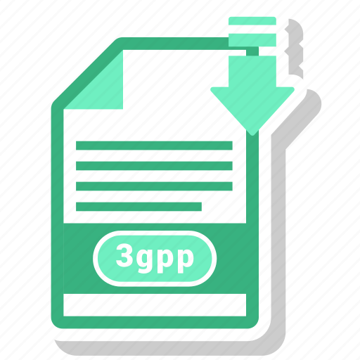 3gpp, file, video file format icon - Download on Iconfinder
