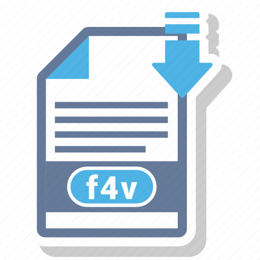Document, f4v, file, format icon - Download on Iconfinder