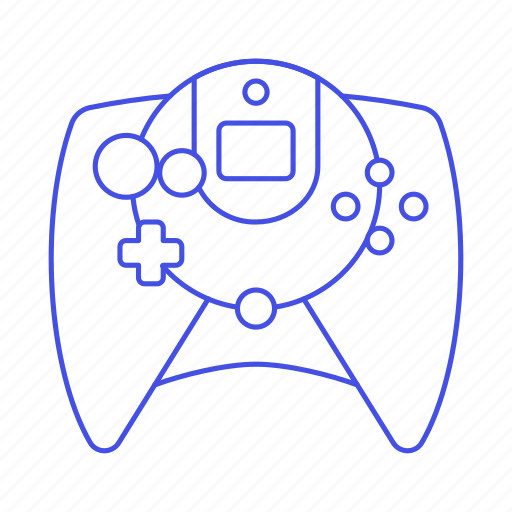Consoles, controller, dreamcast, game, gamepad, purple, retro icon - Download on Iconfinder
