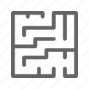 labyrinth, maze, puzzle
