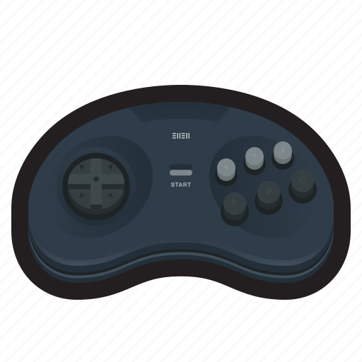 Sega, genesis, controller, joystick icon - Download on Iconfinder