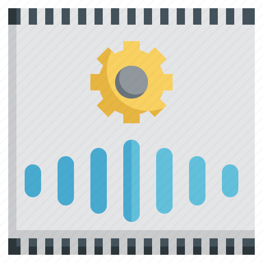 Audio, editing, creation, entertainment, sound, wave, edit icon - Download on Iconfinder