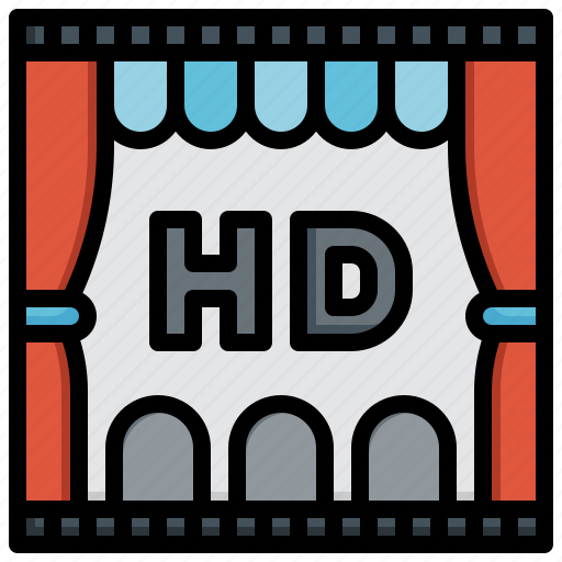 Hd, film, video, player, multimedia, option, entertainment icon - Download on Iconfinder