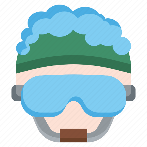 Helmet, goggles, worker, winter, sport icon - Download on Iconfinder