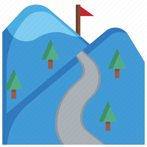 Slope, way, sports, competition, snow, winter icon - Download on Iconfinder
