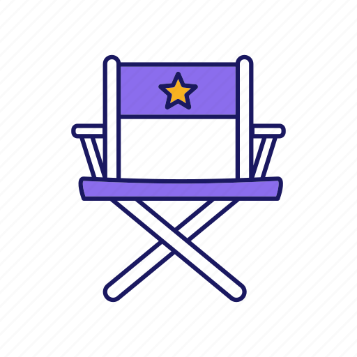 Casting, chair, cinema, cinematography, director, film, movie icon - Download on Iconfinder