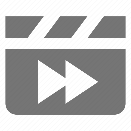 Clapboard, fast forward, media icon - Download on Iconfinder