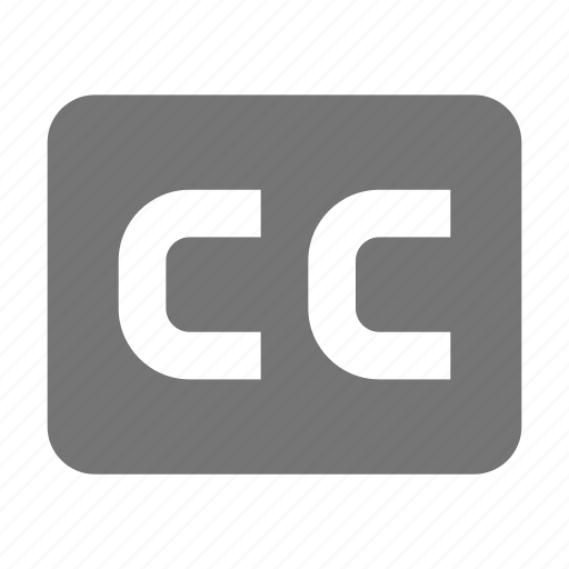 Subtitle, closed captioned icon - Download on Iconfinder