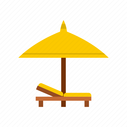 Beach, bench, comfort, deck, leisure, summer, umbrella icon - Download on Iconfinder