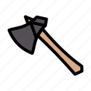 axe, viking, warrior, armor, battle