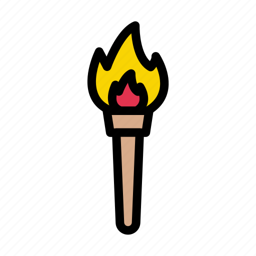 Mushle, torch, fire, flame, viking icon - Download on Iconfinder