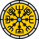 runes, alphabe, ancient, circle, germanic, logo, symbole, icon