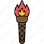 torch, mushle, fire, flame, viking, icon 
