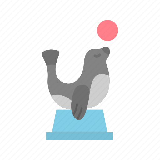 Performing, animal, circus, sea icon - Download on Iconfinder