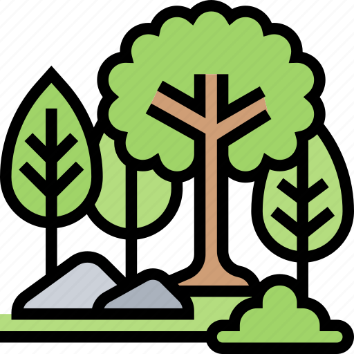 Forest, trees, park, hiking, nature icon - Download on Iconfinder